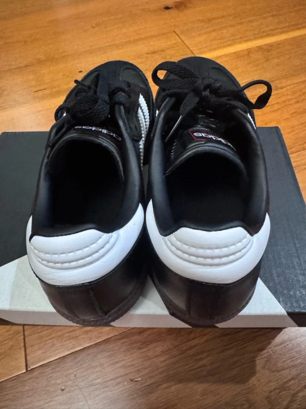 adidas Samba Black with White Stripes Sneakers